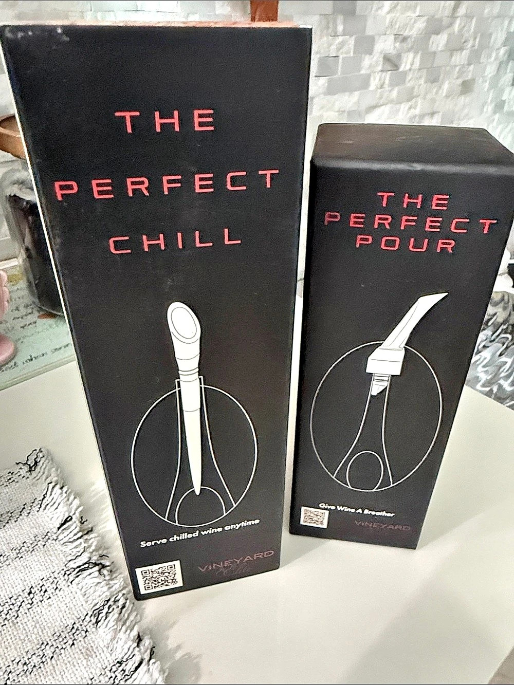 The Perfect Pour The Perfect Chill Wine Chilling Pourers Set NWT